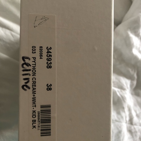 Celine Peep-toe Wedge Heel in Python - Picture 6 of 7